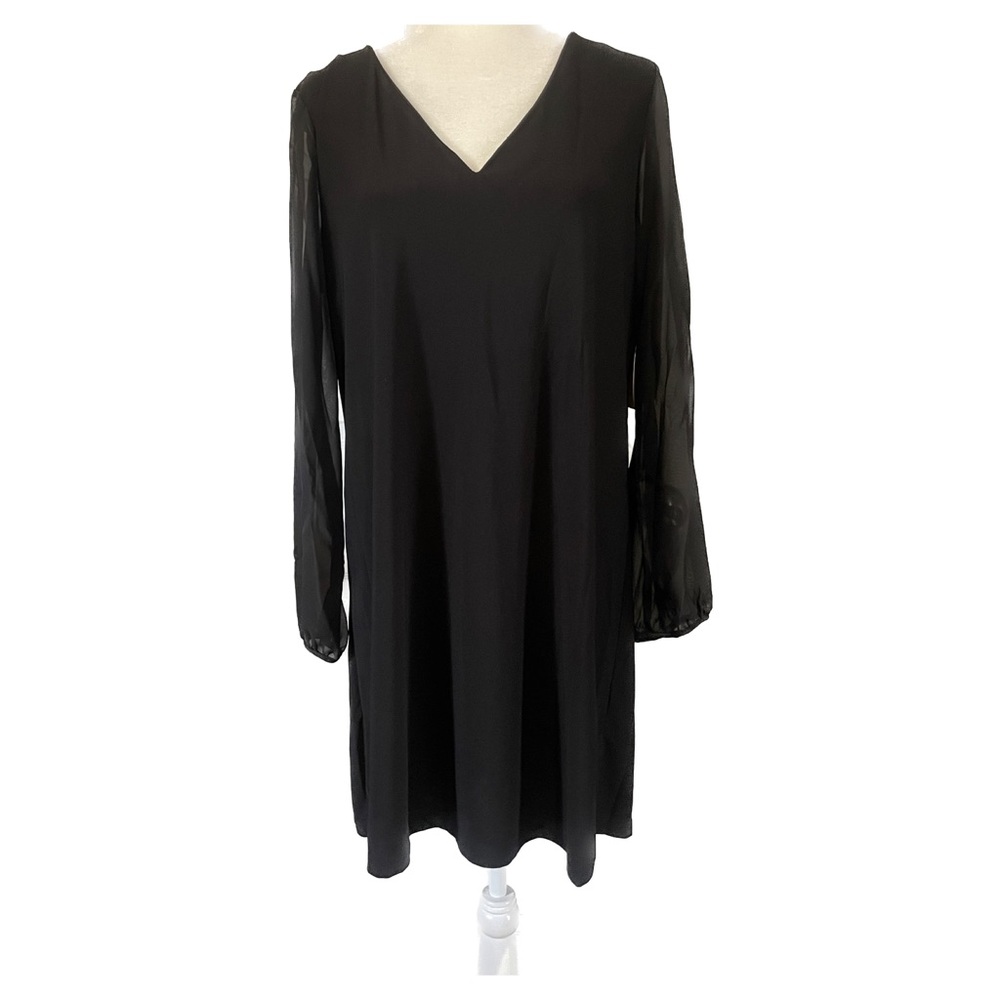 Emma & Michele Womens Black Shift Dress size L